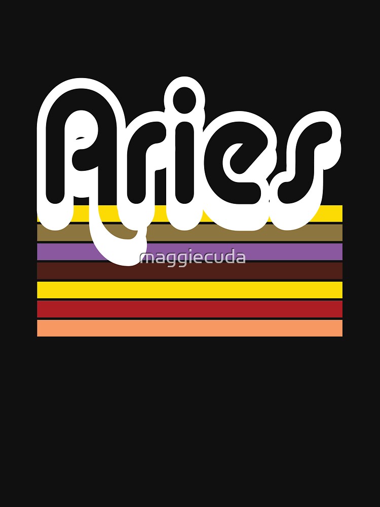 Old School Throwback Aries Graphic by maggiecuda T-Shirts, Hoodie, Sweatshirt | BlankRebels.com (Image 3)