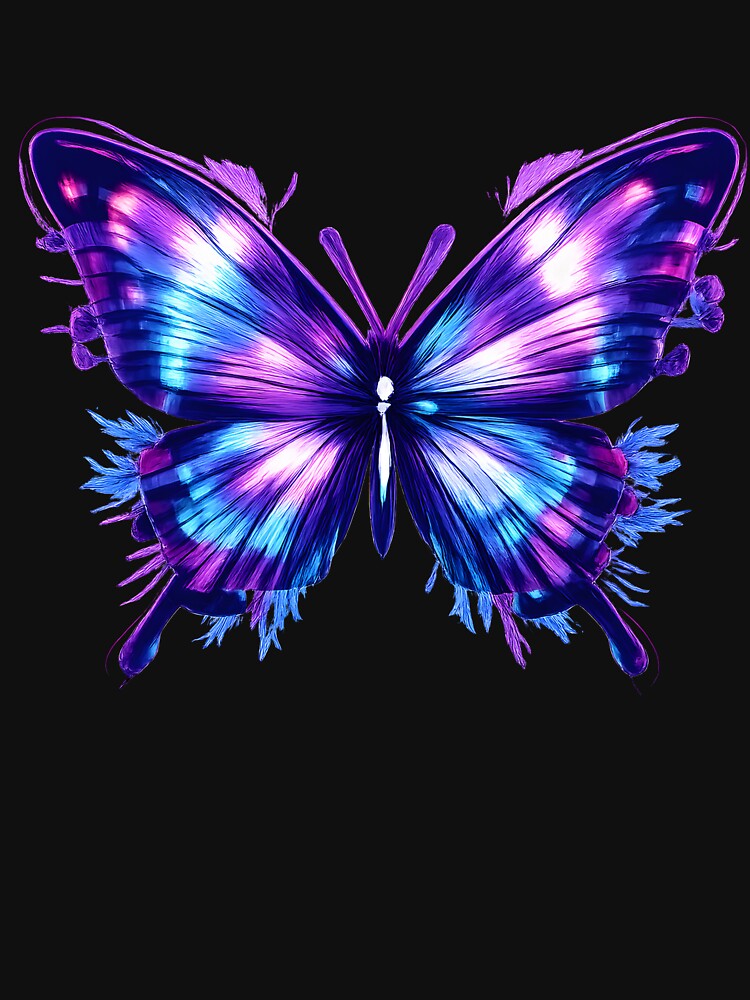 Glitch In Bloom – Cyber Y2K Butterfly by GlitchyGlam Studio T-Shirts, Hoodie, Sweatshirt | BlankRebels.com (Image 3)