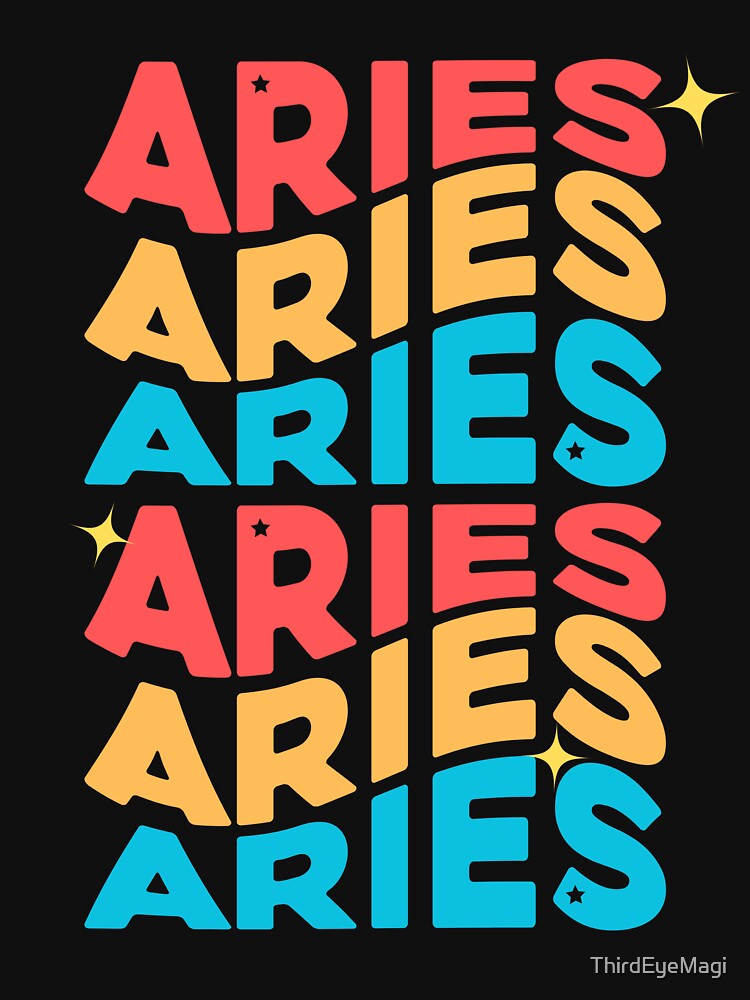 Retro wavy Aries by Third Eye Magi T-Shirts, Hoodie, Sweatshirt | BlankRebels.com (Image 3)