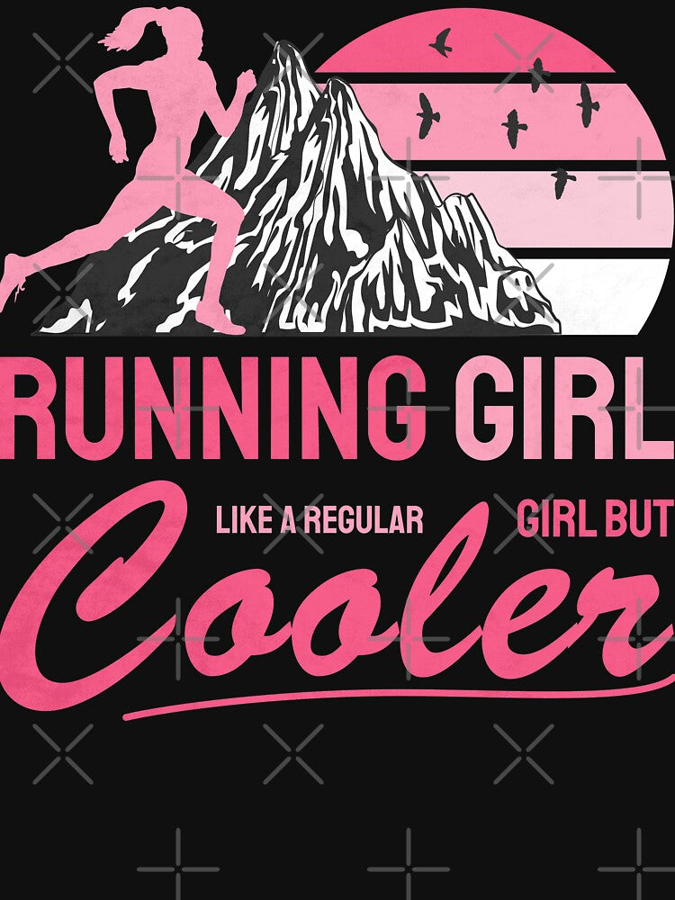 Running Girl Like a Regular Girl But Cooler Gift for Women Runners by grinta2021 T-Shirts, Hoodie, Sweatshirt (Image 3)