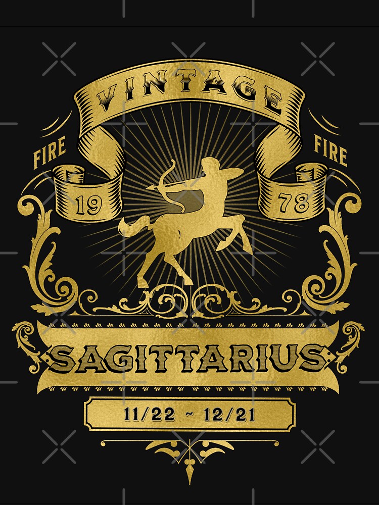 The Zodiac Sign of Sagittarius Golden Vintage 1978 by rhombusOnion T-Shirts, Hoodie, Sweatshirt | BlankRebels.com (Image 3)