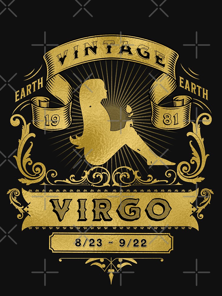The Zodiac Sign of Virgo Golden Vintage 1981 by rhombusOnion T-Shirts, Hoodie, Sweatshirt | BlankRebels.com (Image 3)