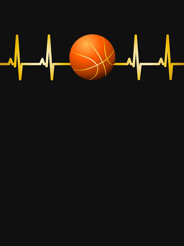 Basketball picture ECG curve heartbeat heart rate by dm4design T-Shirts, Hoodie, Sweatshirt | BlankRebels.com (Image 3)