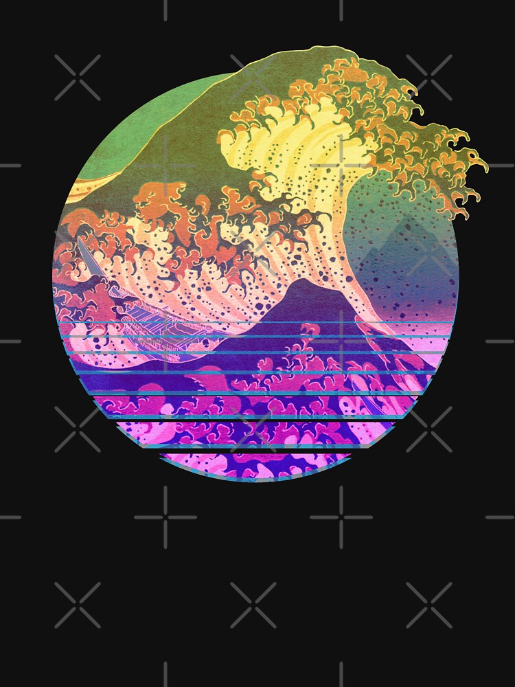 The Great Vaporwave by kritwanblue T-Shirts, Hoodie, Sweatshirt | BlankRebels.com (Image 3)