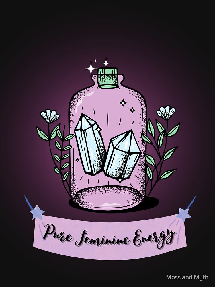 Pure Feminine Energy by Moss and Myth T-Shirts, Hoodie, Sweatshirt | BlankRebels.com (Image 3)