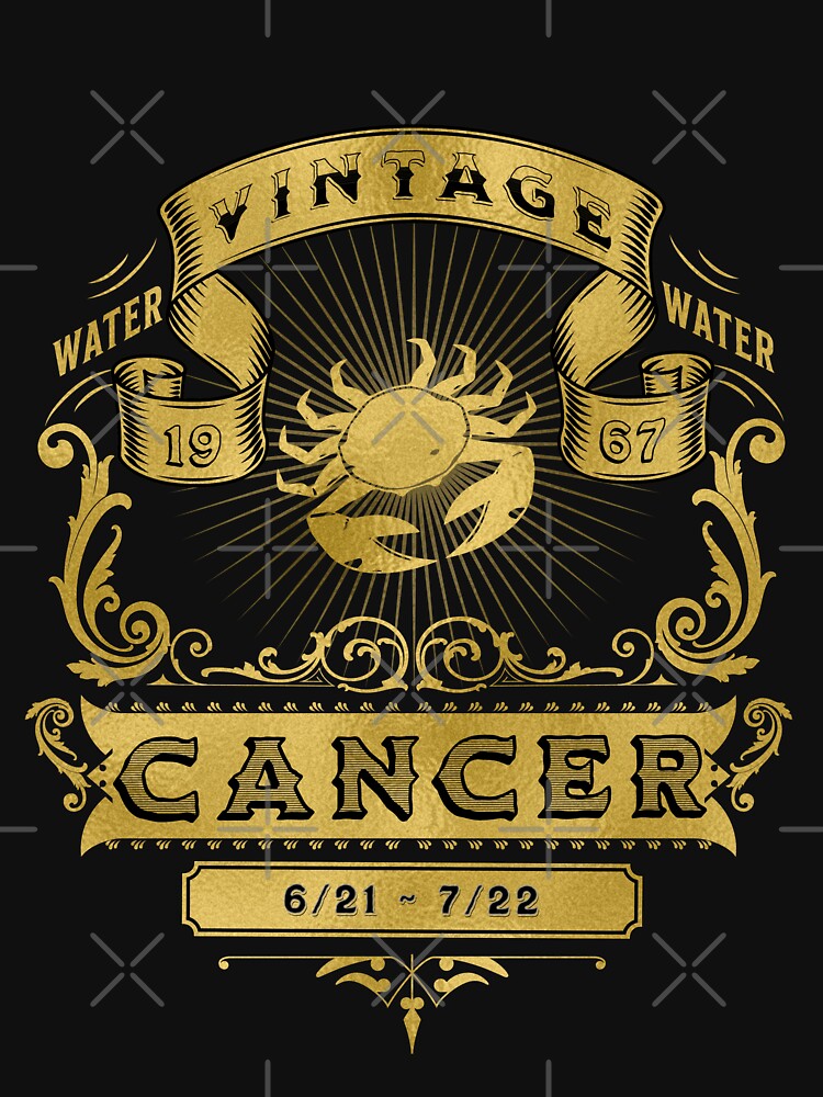 The Zodiac Sign of Cancer Golden Vintage 1967 by rhombusOnion T-Shirts, Hoodie, Sweatshirt | BlankRebels.com (Image 3)