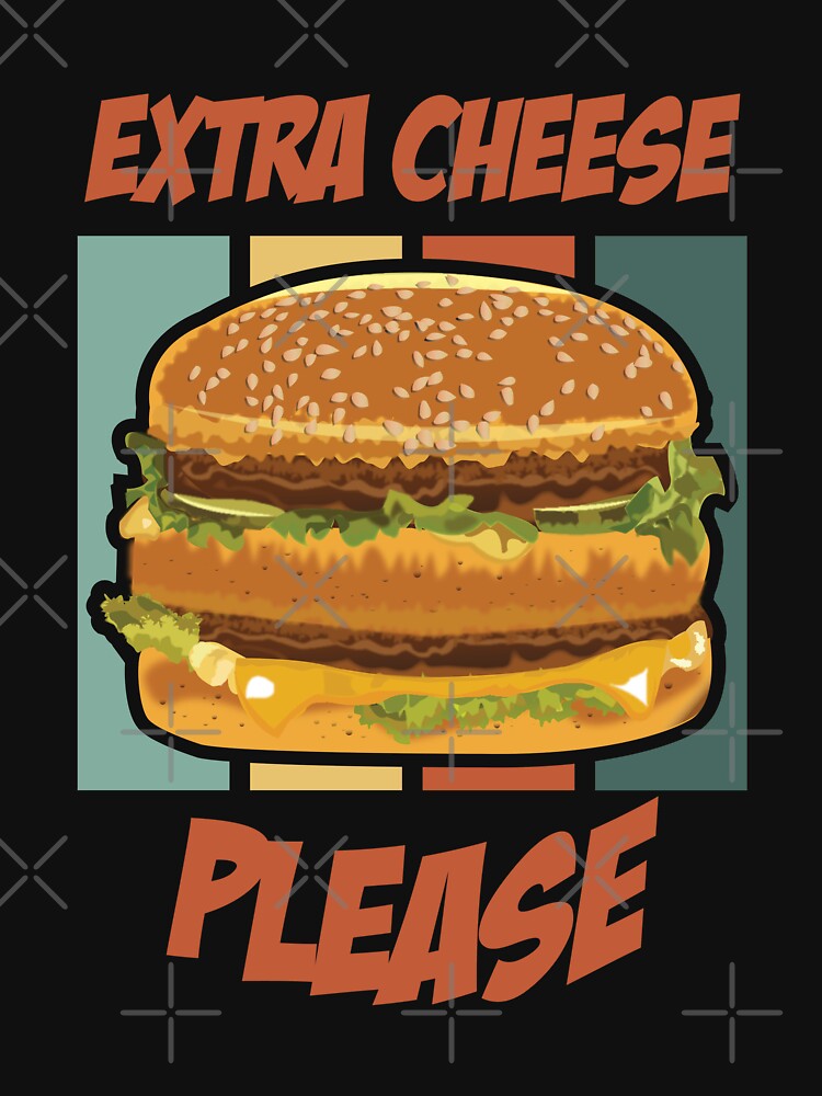 Extra Cheese, Please - burger by berwies T-Shirts, Hoodie, Sweatshirt | BlankRebels.com (Image 3)