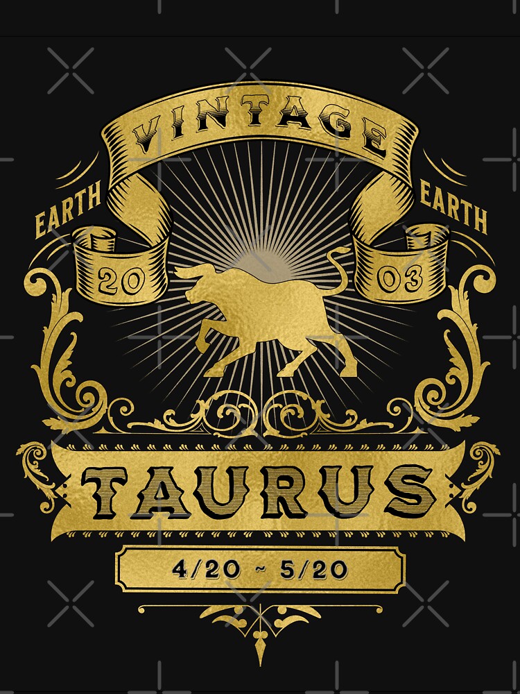 The Zodiac Sign of Taurus Golden Vintage 2003 by rhombusOnion T-Shirts, Hoodie, Sweatshirt | BlankRebels.com (Image 3)