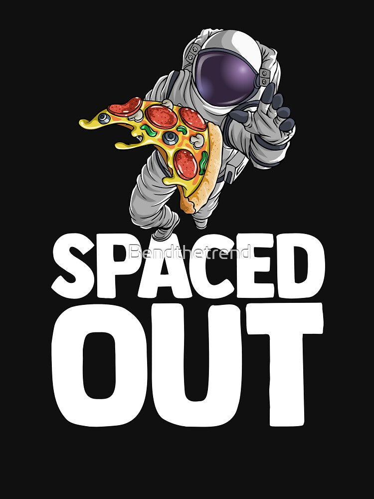 Spaced Out Astronaut Pizza Outserspace Science Geek by Bendthetrend T-Shirts, Hoodie, Sweatshirt | BlankRebels.com (Image 3)