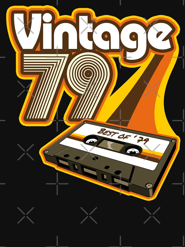 Vintage 1979 Cassette Tape Retro Birthday by styleuniversal T-Shirts, Hoodie, Sweatshirt | BlankRebels.com (Image 3)