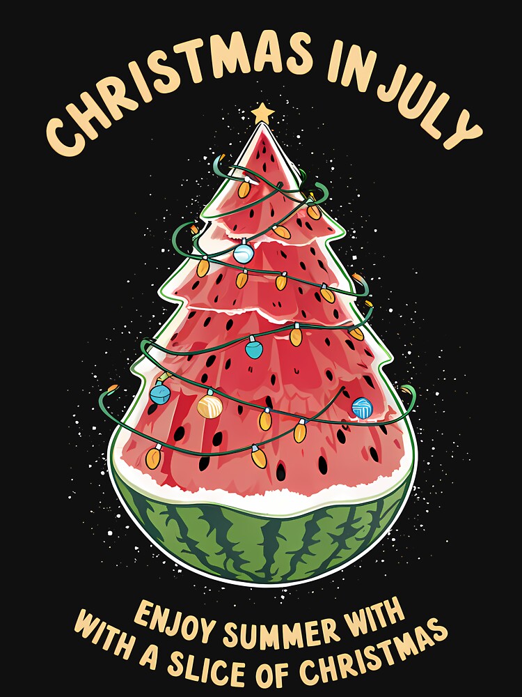 Christmas In July by Funny Vintage Stickers And T-Shirts Hoodie, Sweatshirt | BlankRebels.com (Image 3)