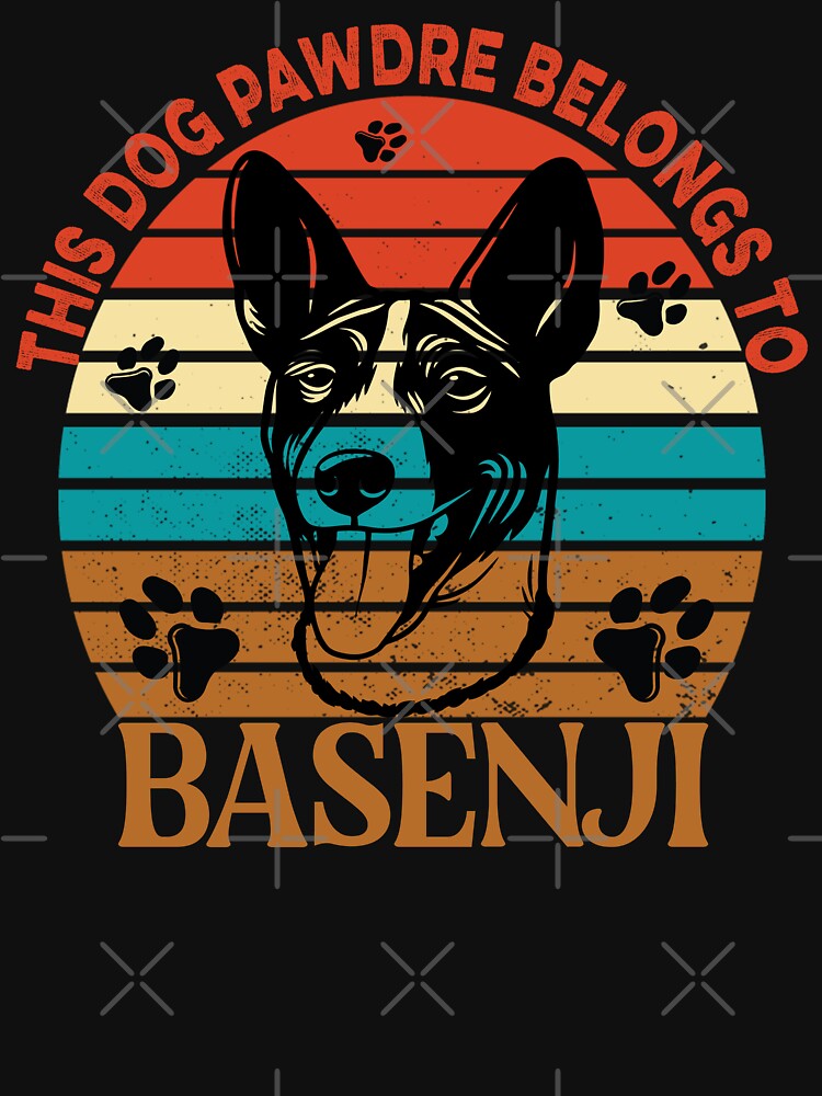 Dog Pawdre Dad Basenji Owner Vintage by Cuddlythopia T-Shirts, Hoodie, Sweatshirt | BlankRebels.com (Image 3)