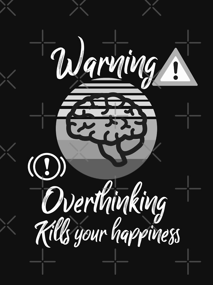 Copy of Warning overthinking kills your happiness by Drawix T-Shirts, Hoodie, Sweatshirt | BlankRebels.com (Image 3)