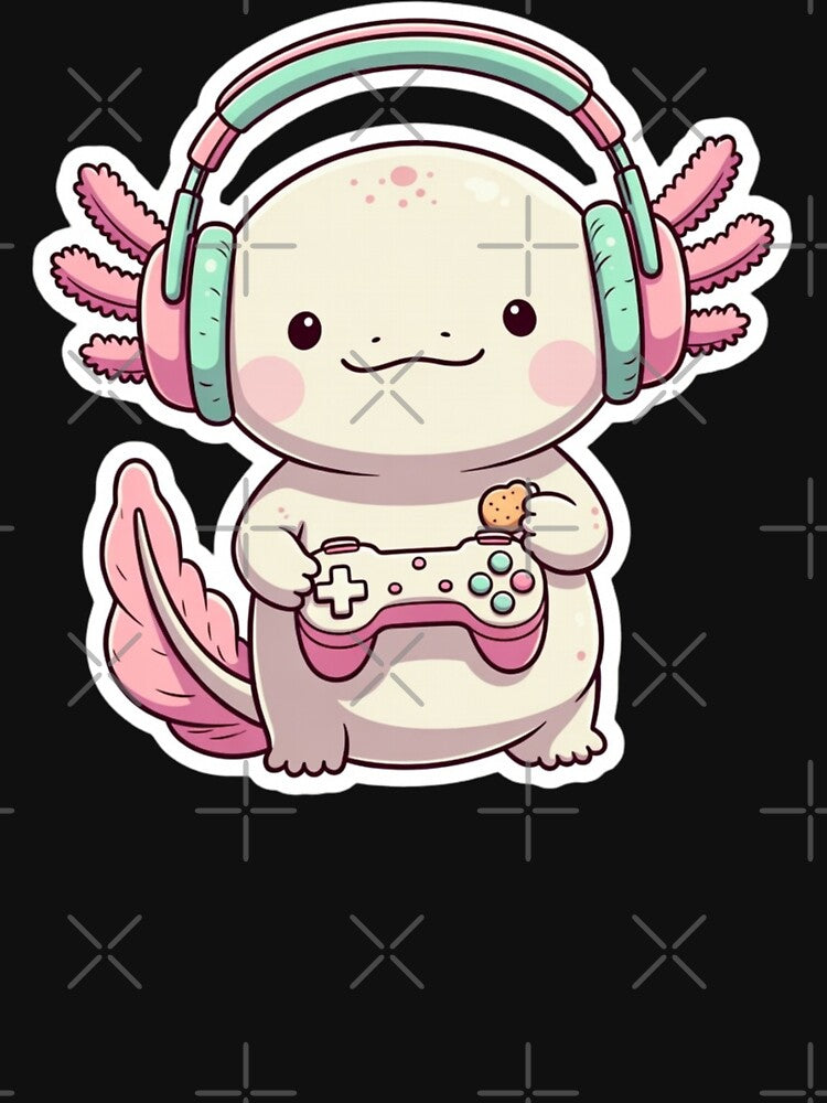 Cute Axolotl Video Game Lover – Funny Gamer by GrumpySableye T-Shirts, Hoodie, Sweatshirt | BlankRebels.com (Image 3)