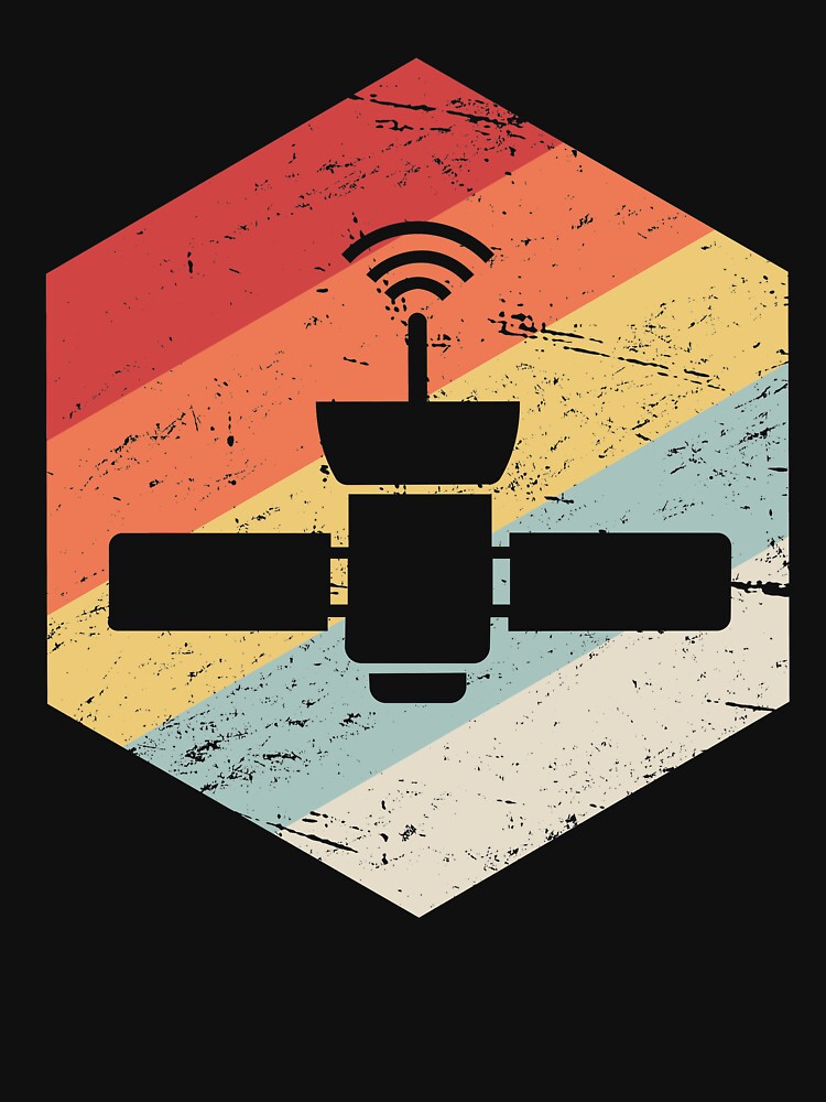 Retro Space Satellite Icon by Jam Jar T-Shirts, Hoodie, Sweatshirt | BlankRebels.com (Image 3)