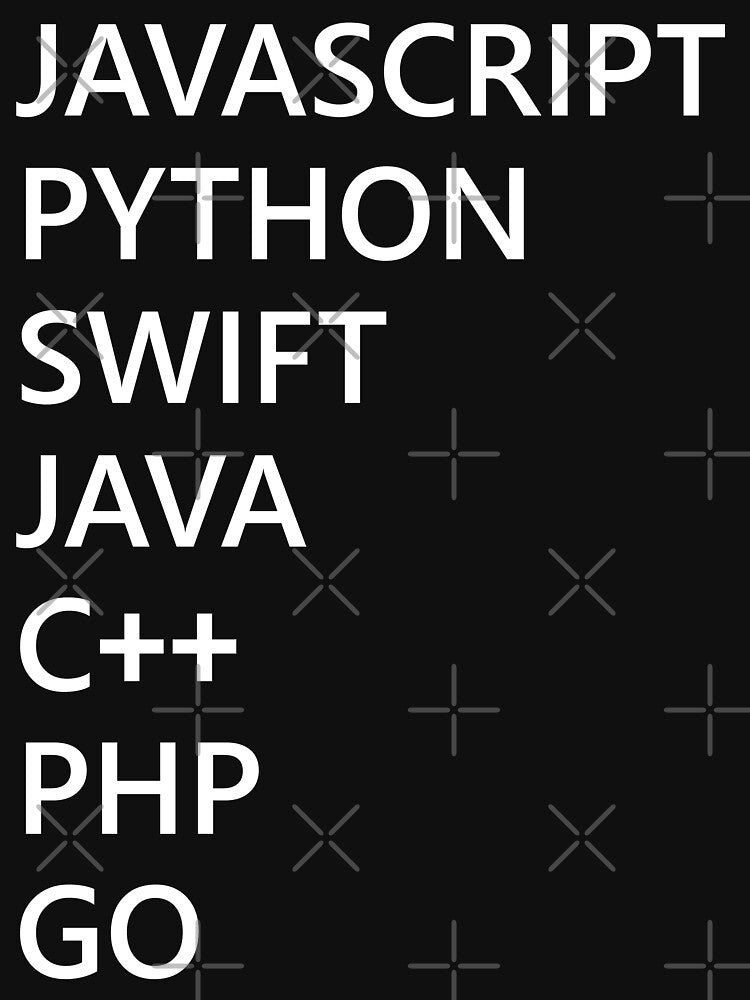 Programming Language Javascript Python Swift C++ Php Go For Coder Developer Programmer by AJAD212 T-Shirts,... (Image 3)