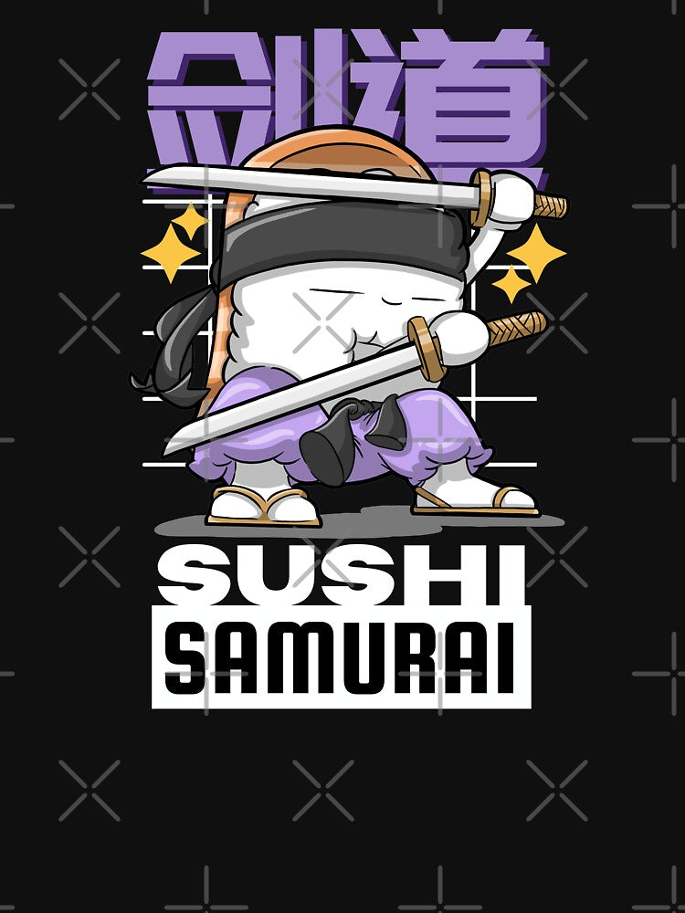 Kendo Double katana Sushi Samurai by The magic  Yellow bus T-Shirts, Hoodie, Sweatshirt | BlankRebels.com (Image 3)