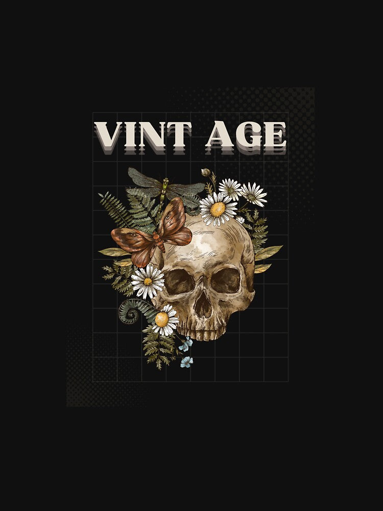 skull flower with Gothic art by ekef6586 T-Shirts, Hoodie, Sweatshirt | BlankRebels.com (Image 3)