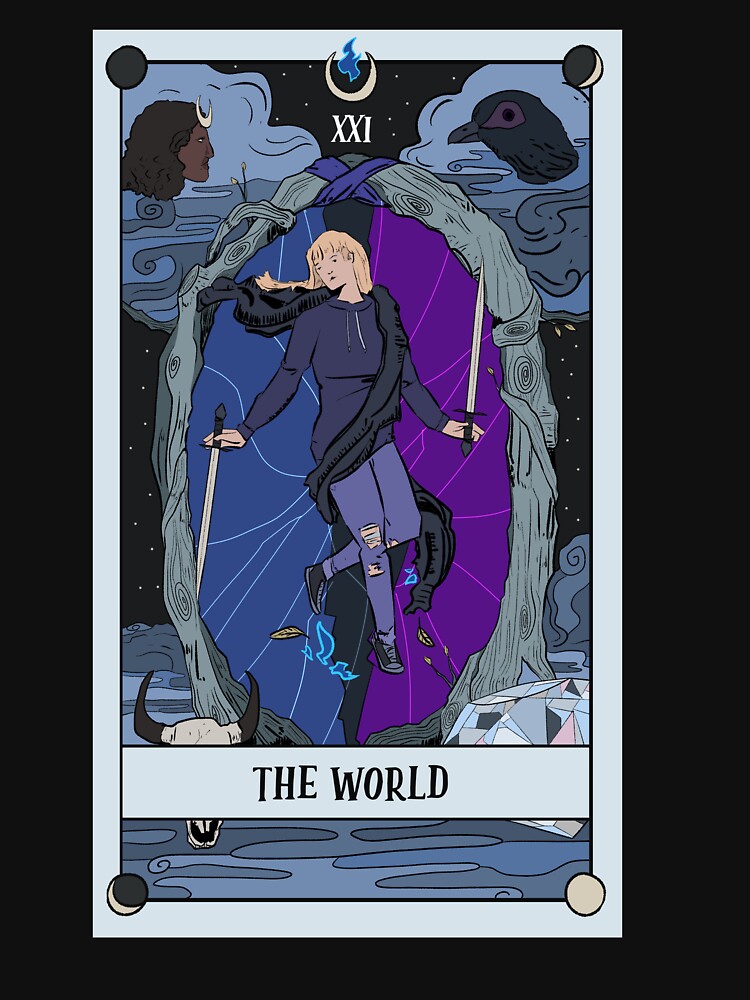 The World - Lunamand Tarot by William Novak T-Shirts, Hoodie, Sweatshirt | BlankRebels.com (Image 3)