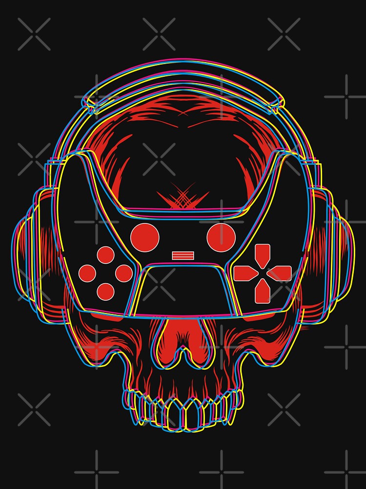 SKULL GAMER by AZMTH T-Shirts, Hoodie, Sweatshirt | BlankRebels.com (Image 3)