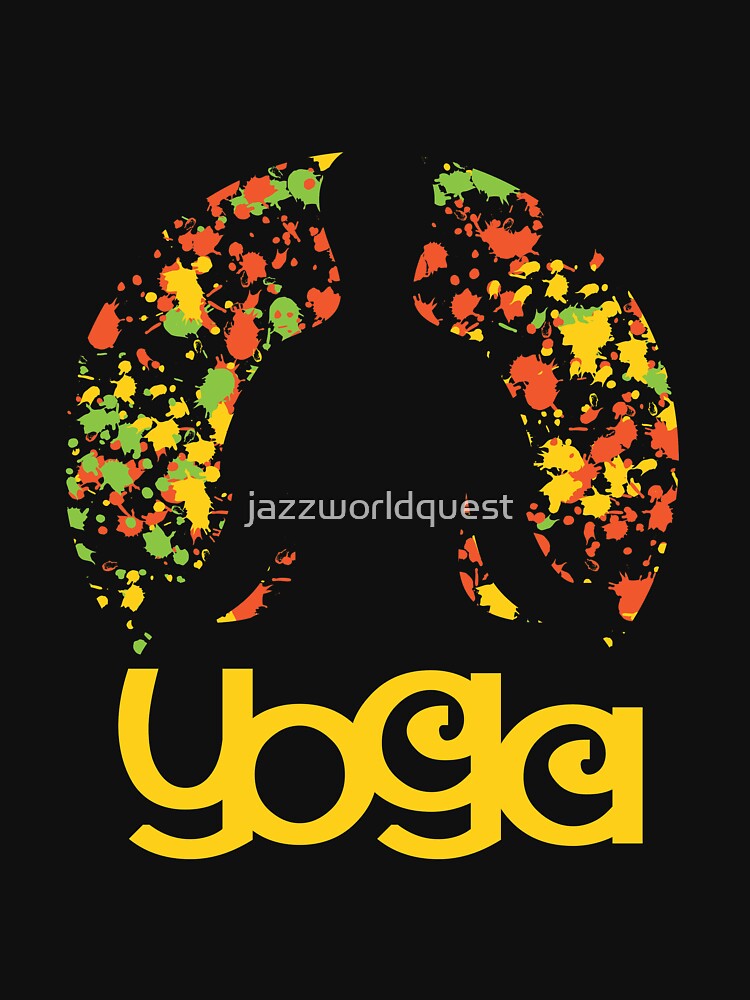 Modern Colored Floral Yoga Design by jazzworldquest T-Shirts, Hoodie, Sweatshirt | BlankRebels.com (Image 3)