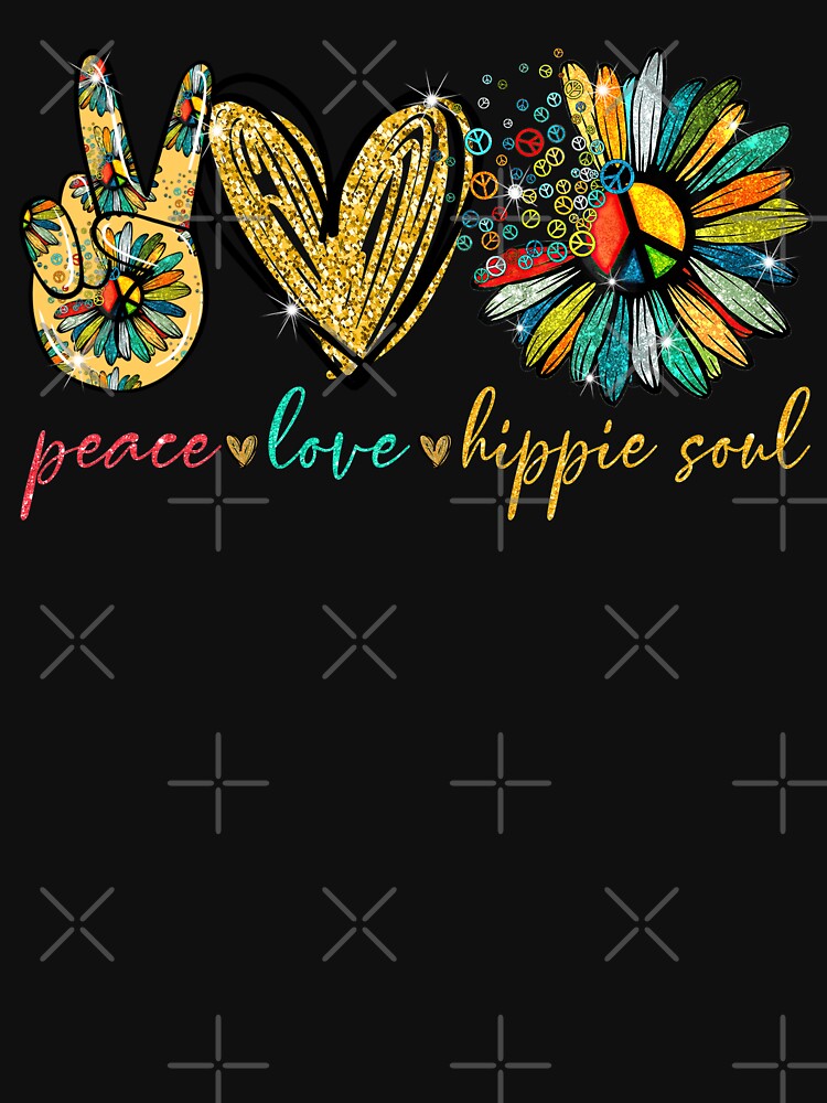 Hippie: Peace Love Hippie Soul by Megan Mulholland T-Shirts, Hoodie, Sweatshirt | BlankRebels.com (Image 3)