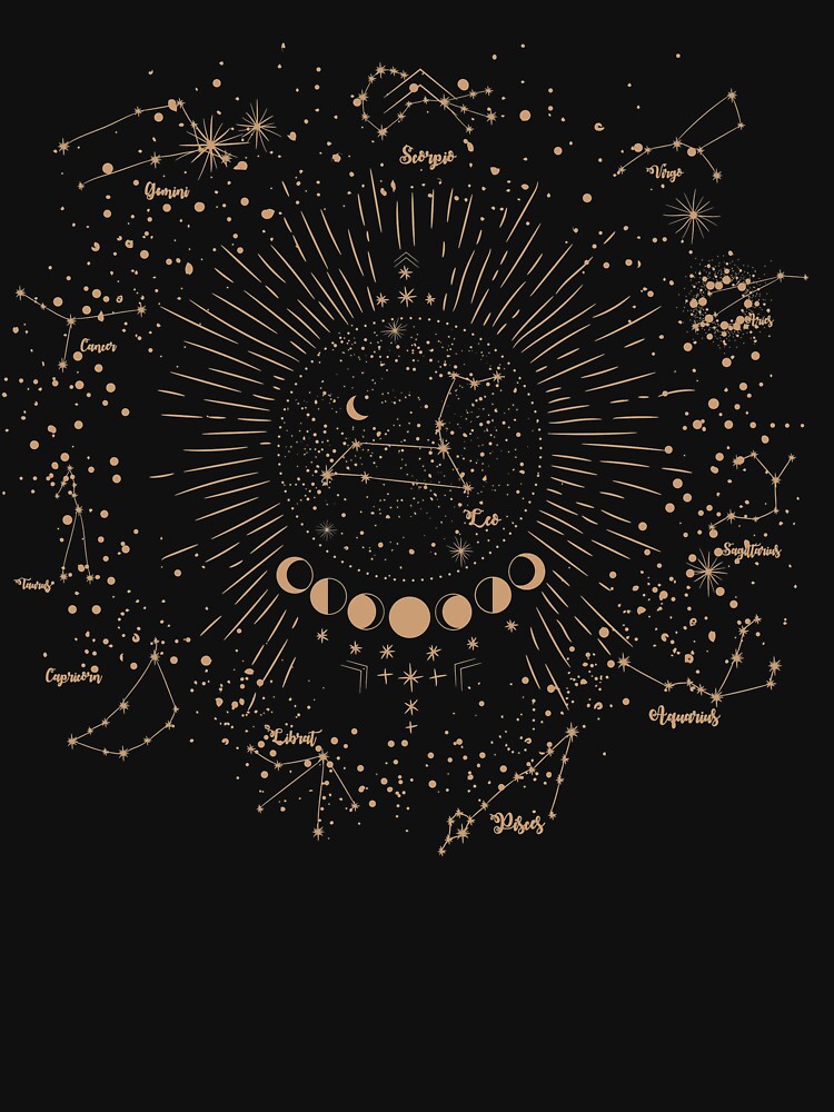 Zodiac moon phases by Vipstride  Services T-Shirts, Hoodie, Sweatshirt | BlankRebels.com (Image 3)