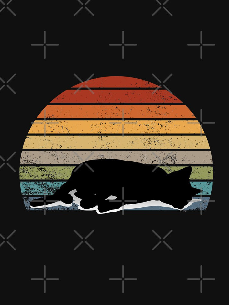 lazy Cat Retro Vintage gift for cat lovers mom and dad by zakibenj T-Shirts, Hoodie, Sweatshirt | BlankRebels.com (Image 3)