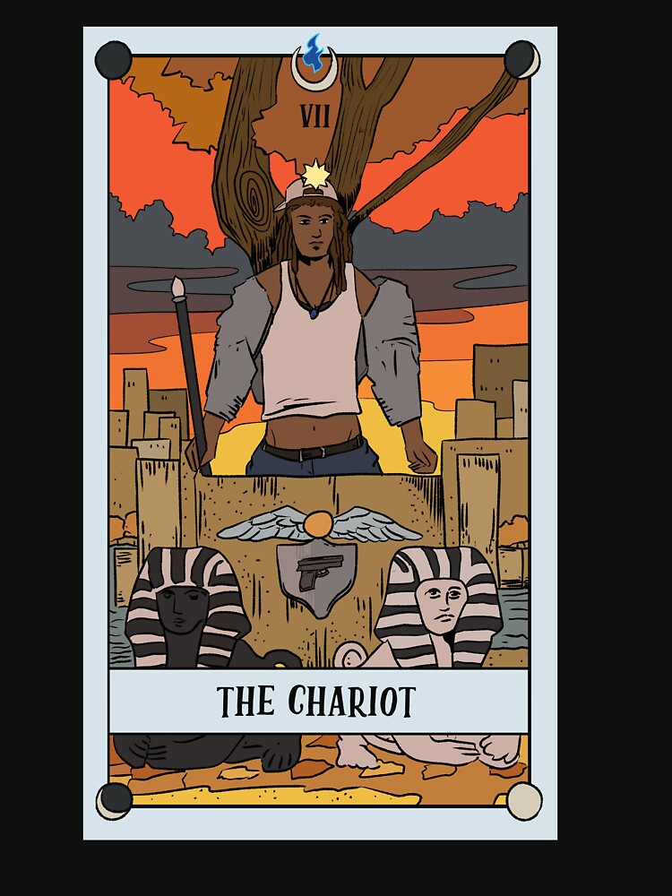 The Chariot - Lunamand Tarot by William Novak T-Shirts, Hoodie, Sweatshirt | BlankRebels.com (Image 3)
