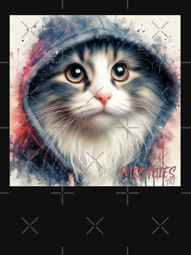 Hoodie Cat 2 - Cat Lovers by Furbabies Art T-Shirts, Sweatshirt | BlankRebels.com (Image 3)