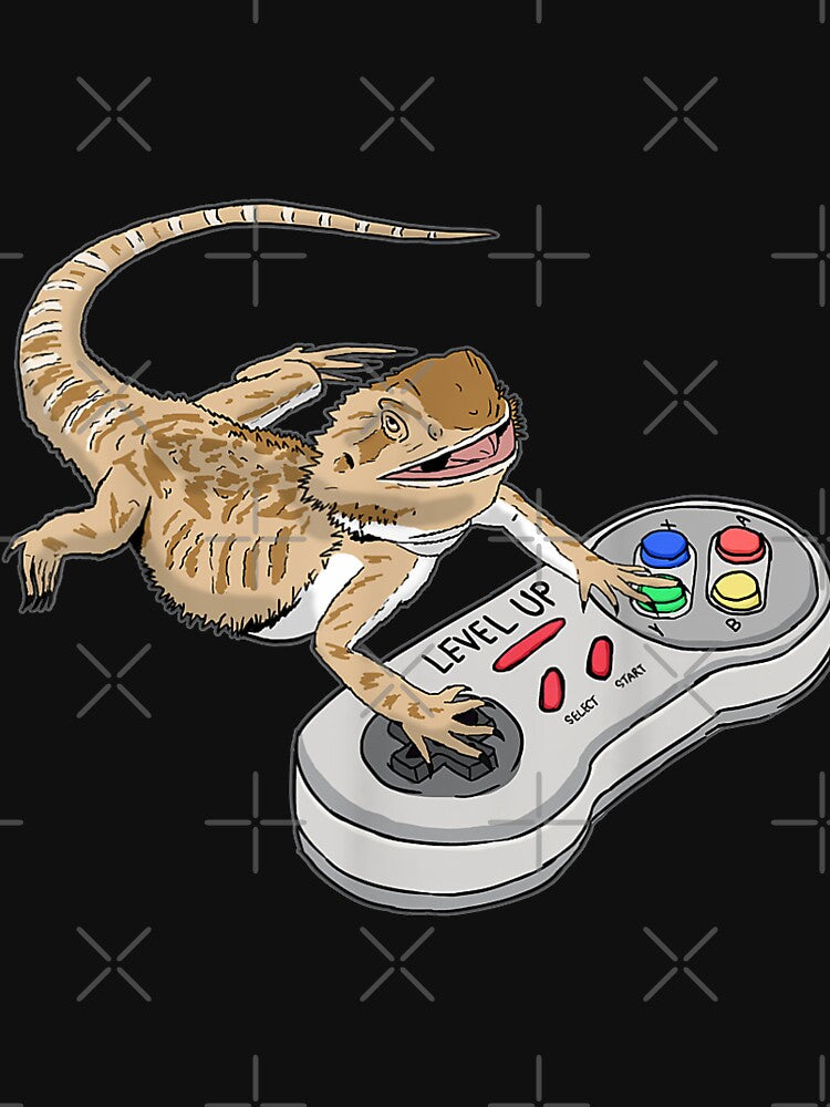 Bearded Dragon Playing Video Game Reptiles Pagona Gamers by YanJing T-Shirts, Hoodie, Sweatshirt | BlankRebels.com (Image 3)