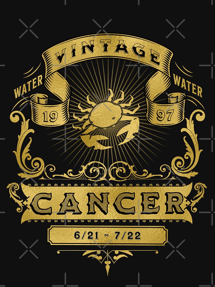 Zodiac Sign Cancer Golden Vintage 1997 T-Shirts, Hoodie, Sweatshirt