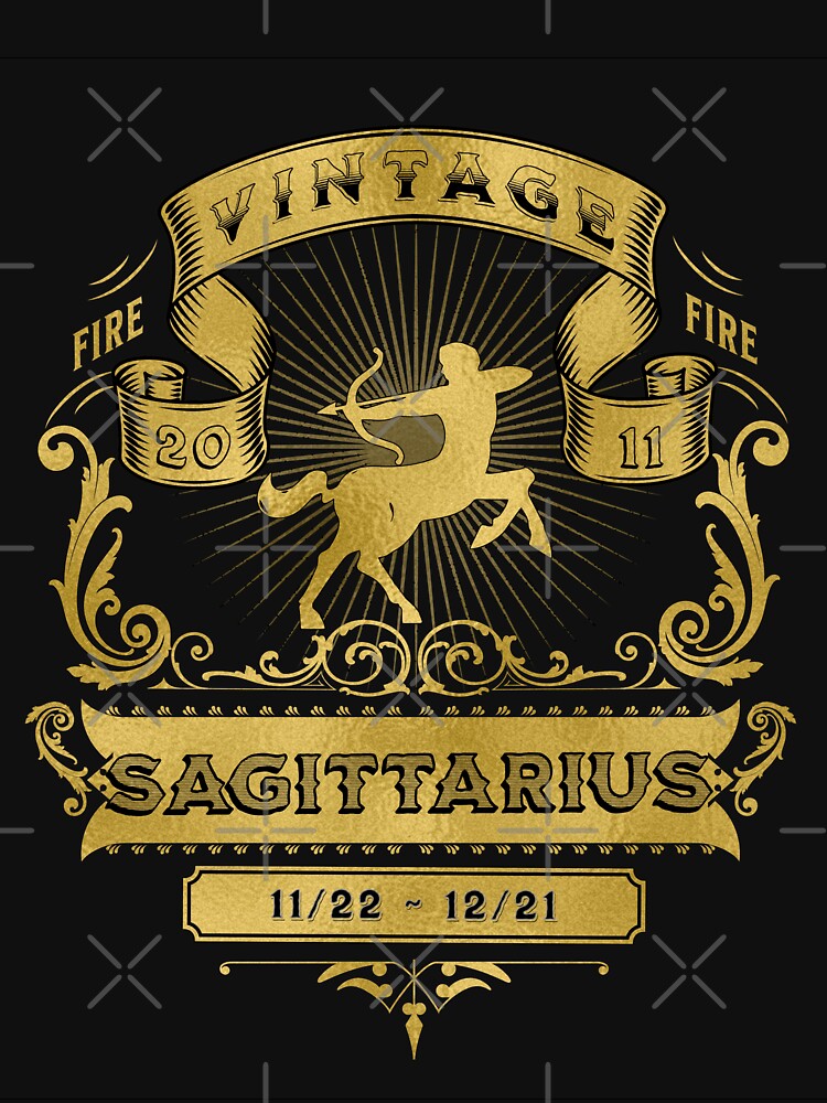 The Zodiac Sign of Sagittarius Golden Vintage 2011 by rhombusOnion T-Shirts, Hoodie, Sweatshirt | BlankRebels.com (Image 3)