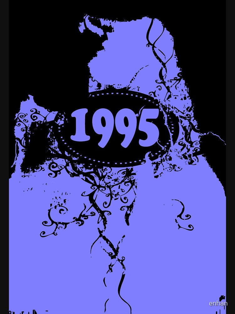 1995 Purple, black retro vintage T-shirt by enhan Hoodie, Sweatshirt | BlankRebels.com (Image 3)