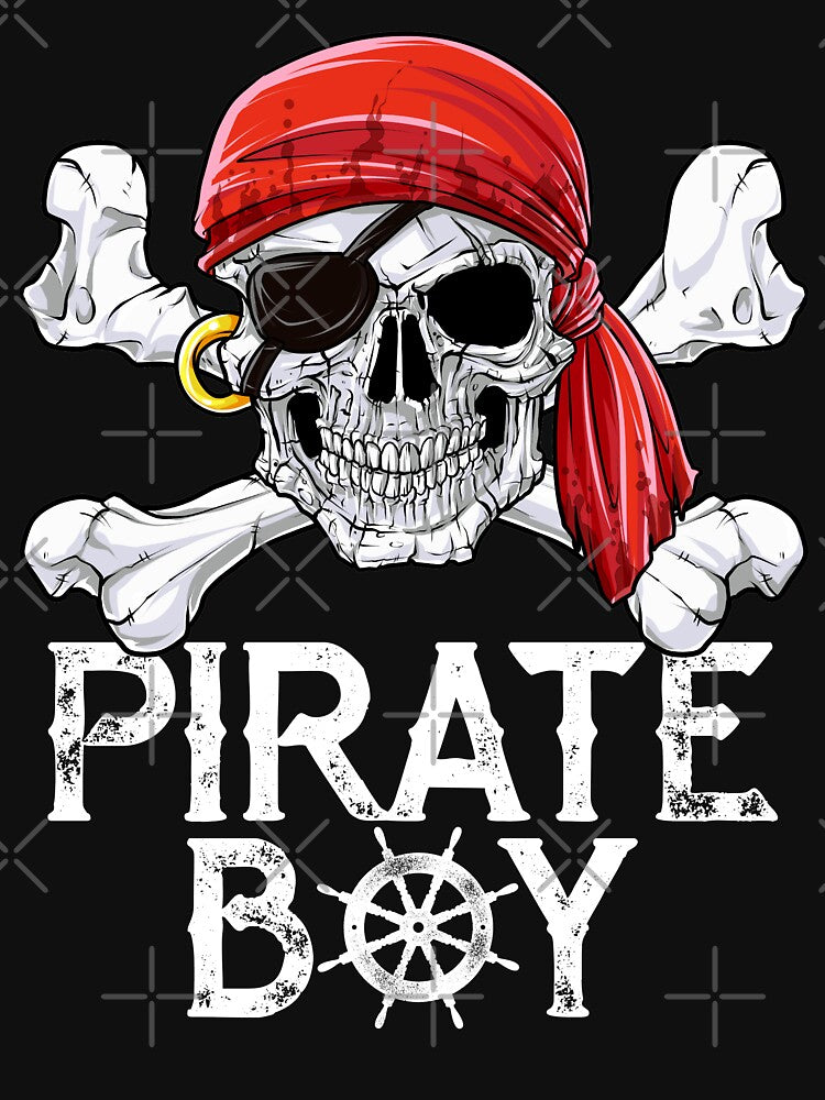 Pirate Boy T shirt Jolly Roger Skull & Crossbones Flag Tees by LiqueGifts Hoodie, Sweatshirt | BlankRebels.com (Image 3)