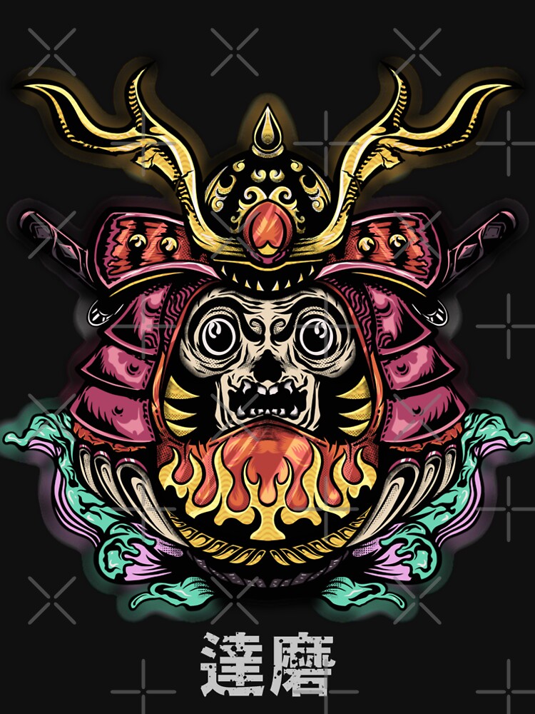 Daruma Skull with Katana's by BEASTMEDIA T-Shirts, Hoodie, Sweatshirt | BlankRebels.com (Image 2)