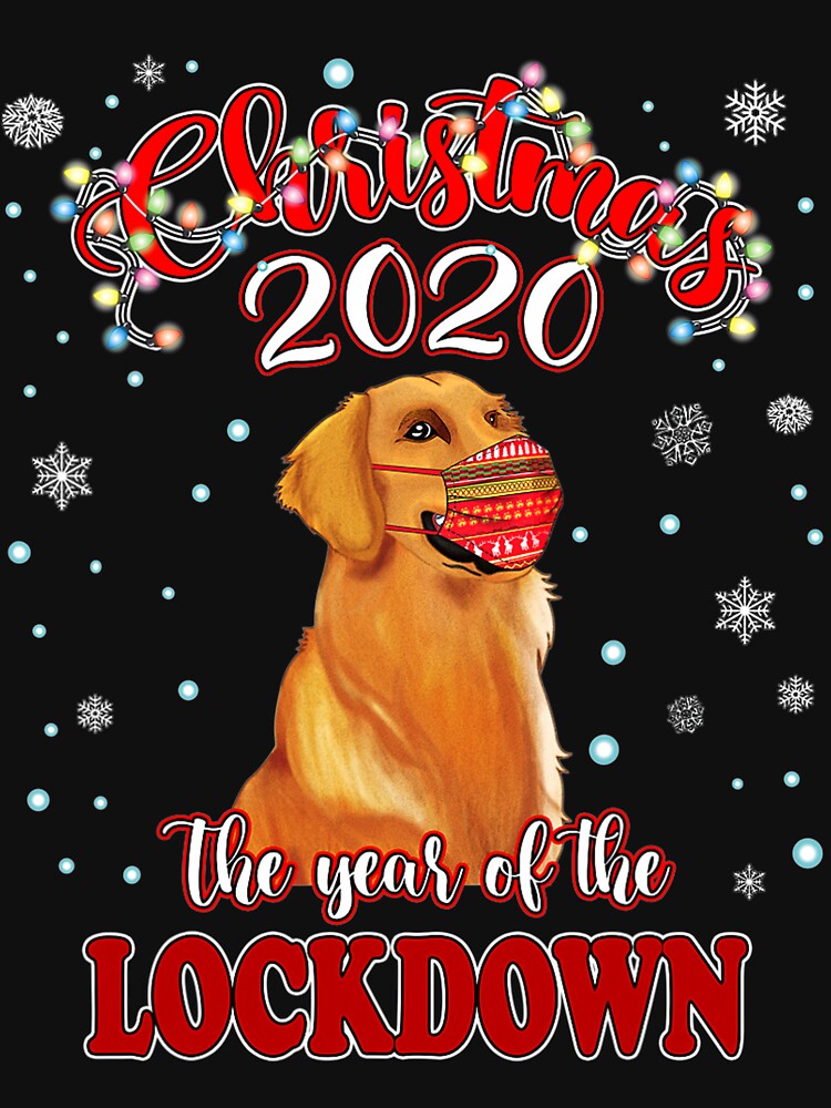 Christmas Golden Retriever Shirt Quarantine by NiceStore095