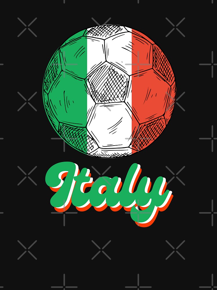 Italy Football Team Soccer Flag Vintage Retro by Echo Dusk