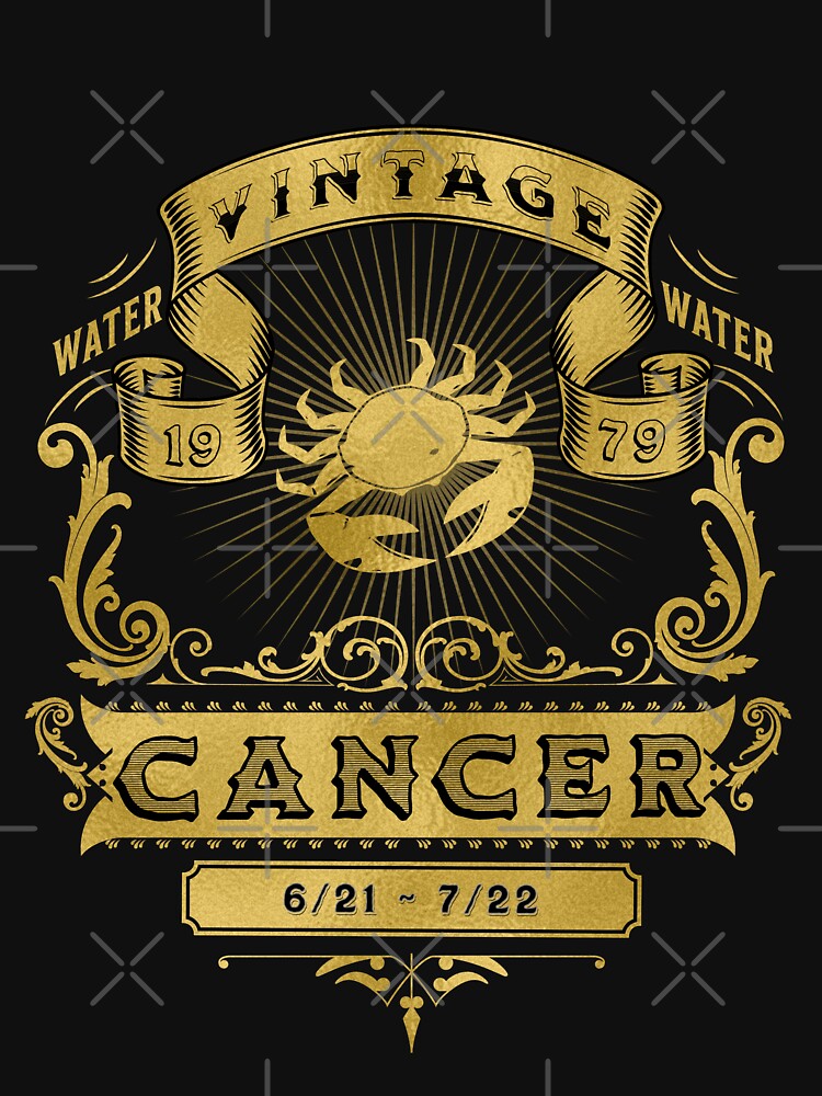 The Zodiac Sign of Cancer Golden Vintage 1979 by rhombusOnion T-Shirts, Hoodie, Sweatshirt | BlankRebels.com (Image 3)