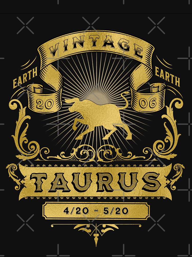The Zodiac Sign of Taurus Golden Vintage 2006 by rhombusOnion T-Shirts, Hoodie, Sweatshirt | BlankRebels.com (Image 3)