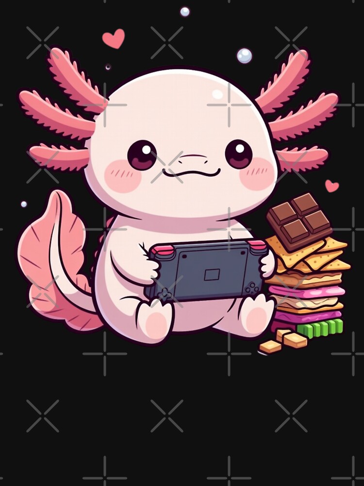 Cute Gamer Axolotl – Funny Video Game by GrumpySableye T-Shirts, Hoodie, Sweatshirt | BlankRebels.com (Image 3)