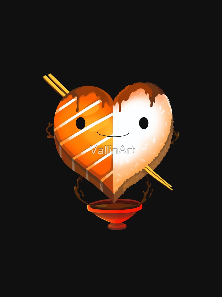 Sushi Valentine by VallinArt T-Shirts, Hoodie, Sweatshirt | BlankRebels.com (Image 3)