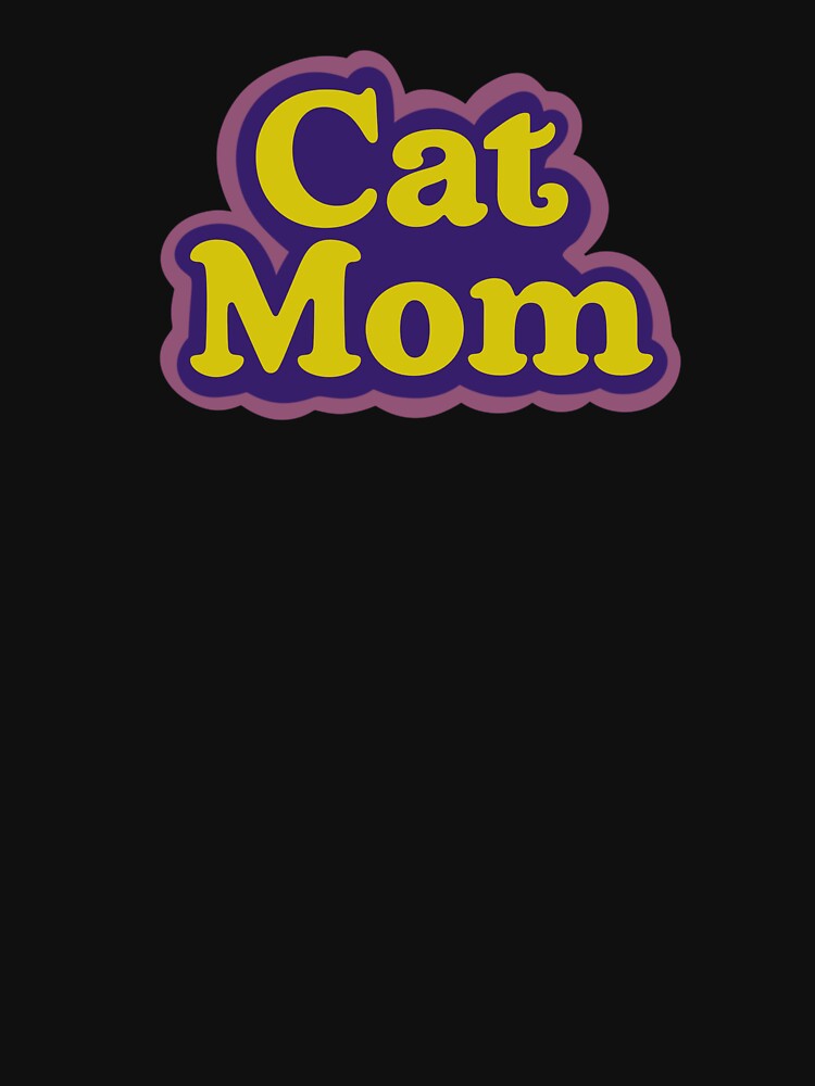 Cat Mom Color Block Vintage Font Quote by libscreates T-Shirts, Hoodie, Sweatshirt | BlankRebels.com (Image 3)