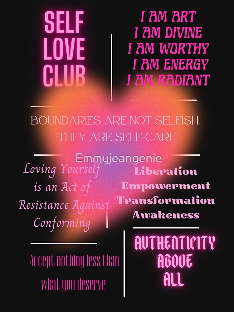 Self Love Club by Emmyjeangenie T-Shirts, Hoodie, Sweatshirt | BlankRebels.com (Image 3)