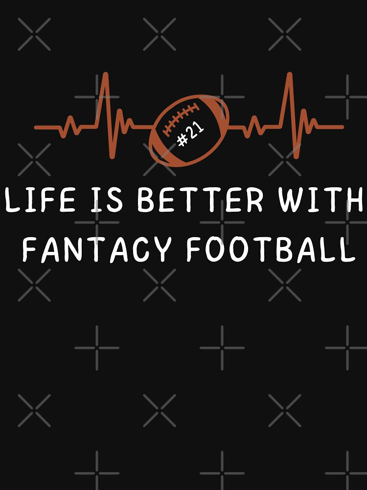 Life Is Better With Fantasy Football Nurse Heartbeat by Artpawsy
