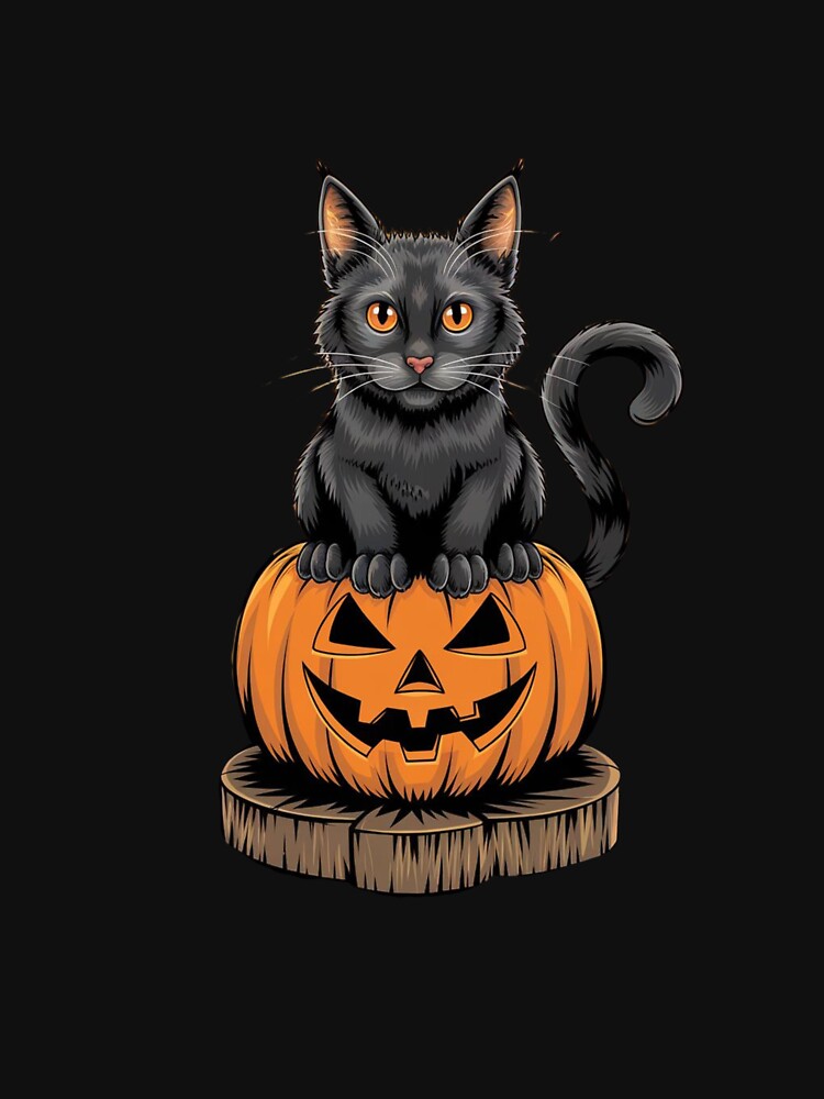black cat for halloween by BooWearBer T-Shirts, Hoodie, Sweatshirt | BlankRebels.com (Image 3)