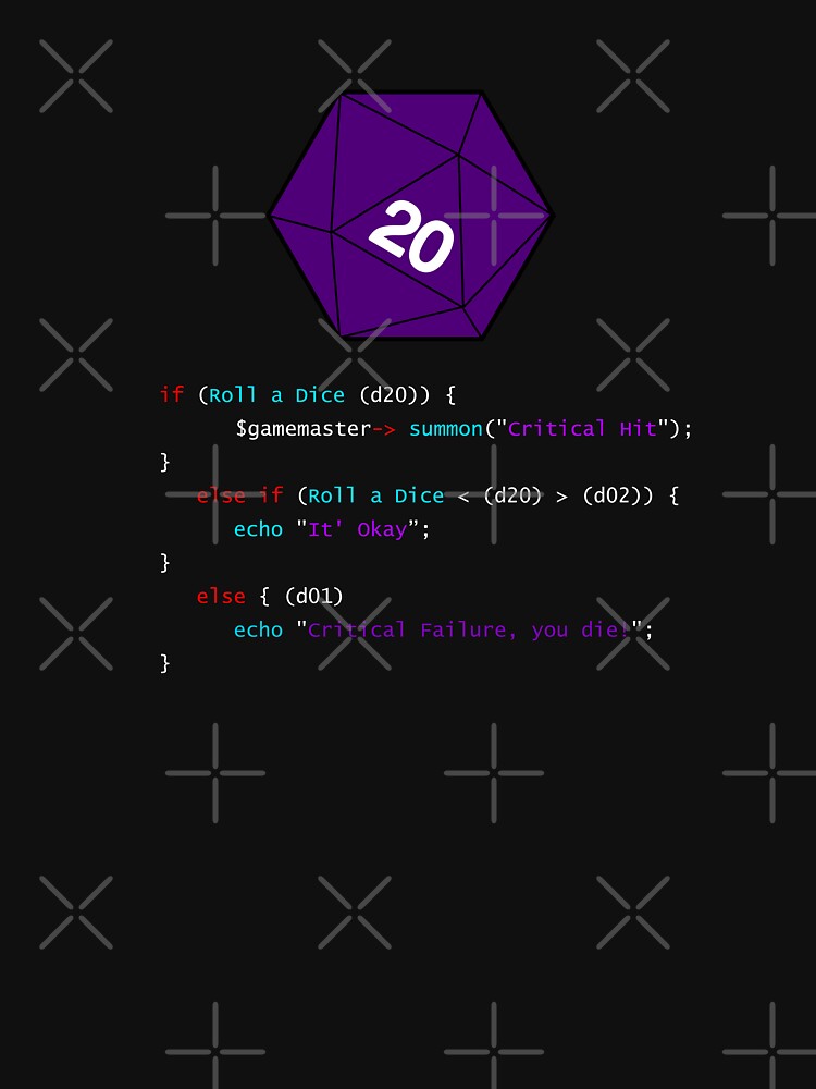 RPG D20 Code by fantasylife T-Shirts, Hoodie, Sweatshirt | BlankRebels.com (Image 3)