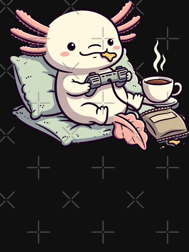 Cute Axolotl Gamer Life – Cozy Video Game Vibes by GrumpySableye T-Shirts, Hoodie, Sweatshirt | BlankRebels.com (Image 3)