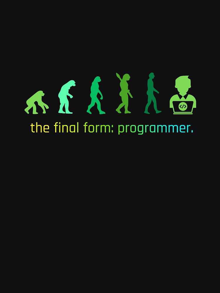 Programmer Evolution Coding Developer Silhouette by PixeleWhisper T-Shirts, Hoodie, Sweatshirt | BlankRebels.com (Image 3)