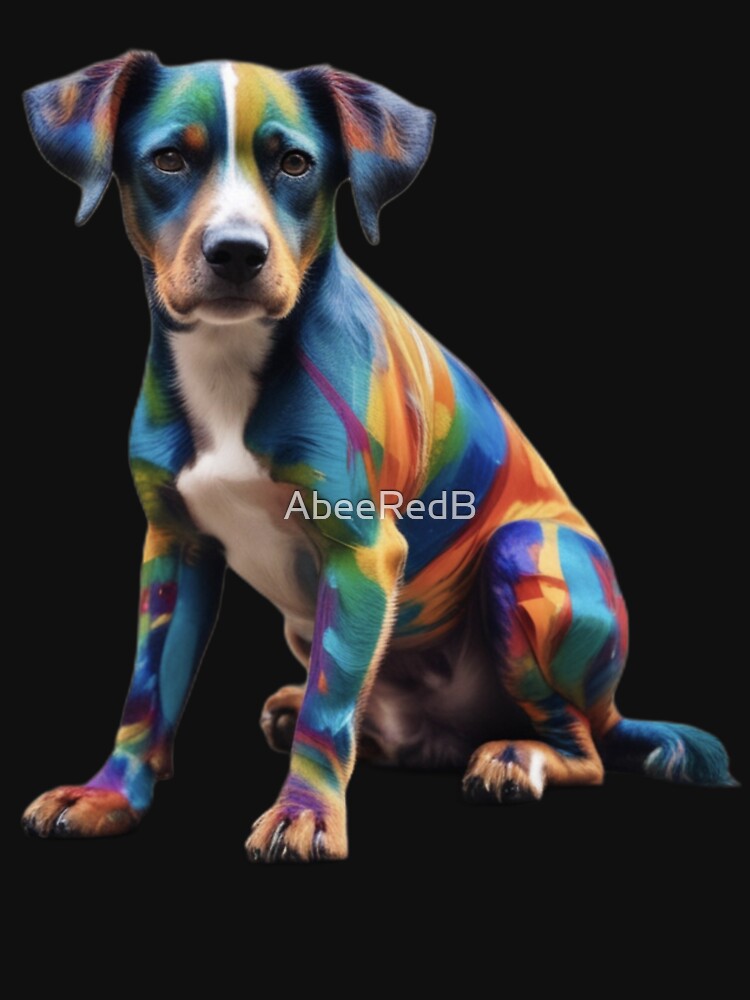 Dog AI colorful by AbeeRedB T-Shirts, Hoodie, Sweatshirt | BlankRebels.com (Image 3)